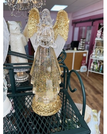 Lighted Angel Flower Arrangement