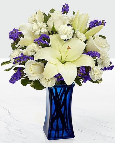 Beyond Blue Bouquet Flower Arrangement