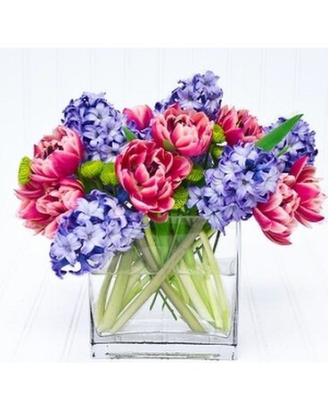 Tammy's Tulips & Hyacinths Flower Arrangement
