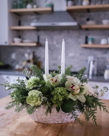 All Aglow Flower Arrangement