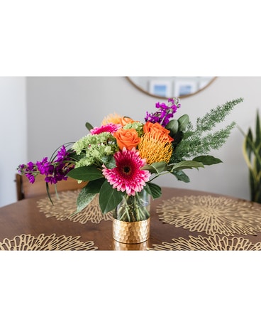 Designers Choice Tropical Palette Arrangement Flower Arrangement