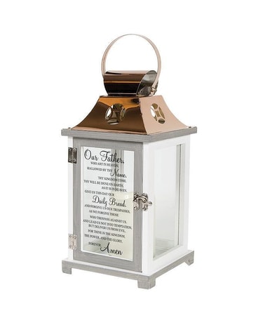 Lord's Prayer Lantern Sympathy Arrangement