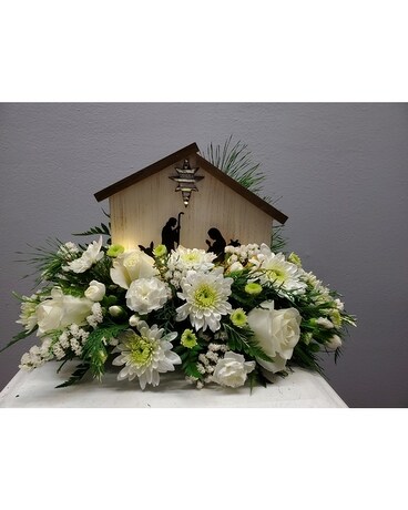 God's Gift of Love Centerpiece Flower Arrangement