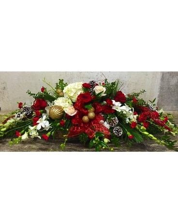 Christmas Elegance Centerpiece Flower Arrangement