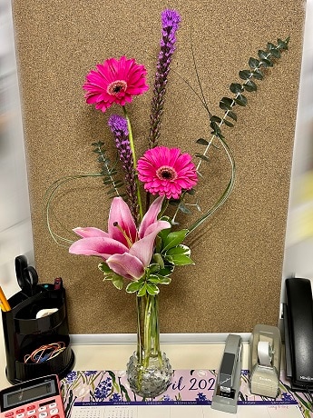 Perfect for Their Desk - Designers Choice Flower Arrangement