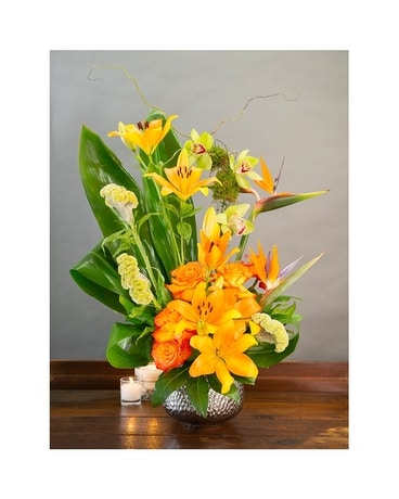 ORANGE CRUSH Flower Arrangement