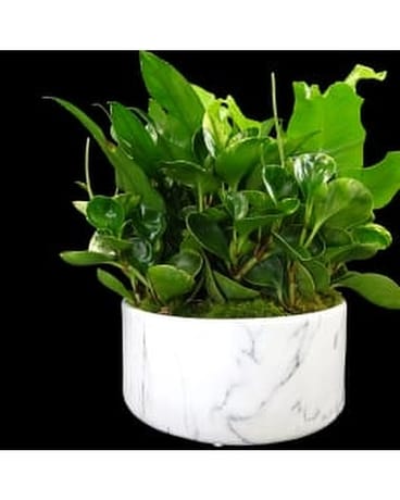 Marbleized Greens Flower Arrangement