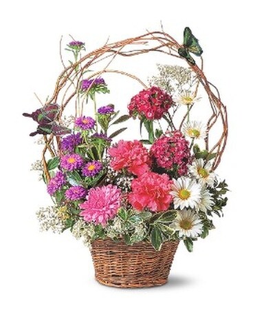 Butterfly Garden Flower Arrangement