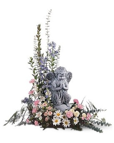 Pastel Dreams with Angel Flower Arrangement