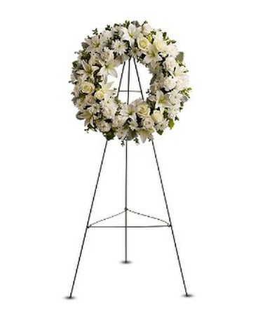 Serenity Wreath Flower Arrangement