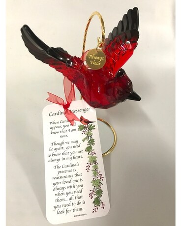 Cardinal Always Near Ornament Custom product
