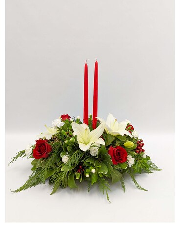 Christmas Centerpiece Flower Arrangement