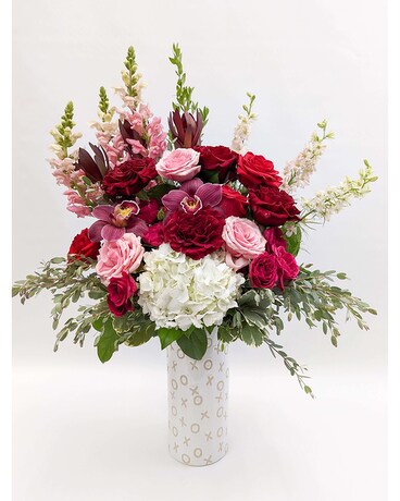 X's and O's Flower Arrangement