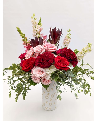 Hugs and Kisses Flower Arrangement