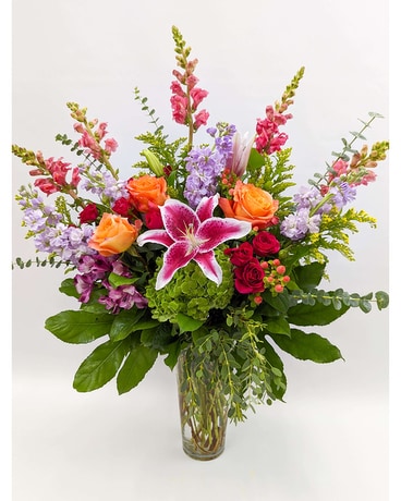 Colorful Balance Flower Arrangement in Astoria, OR - BLOOMIN CRAZY