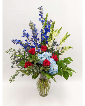 Patriotic Vase Arrangement