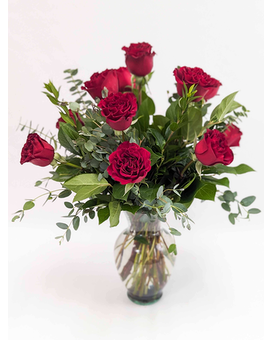 Standard One Dozen Roses - Heart Roses