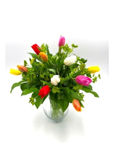 Assorted Tulips Flower Arrangement