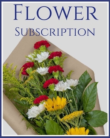 Standard Wrapped Subscription Flower Arrangement