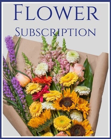 Premium Wrapped Subscription Flower Arrangement