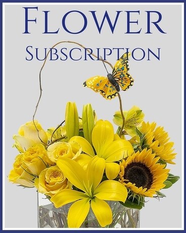 Standard Vase Subscription Flower Arrangement