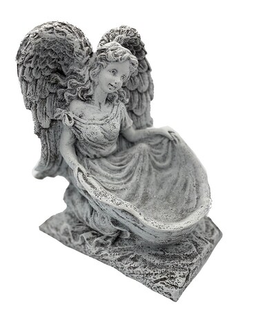 Angel with Skirt Bowl Flower Arrangement