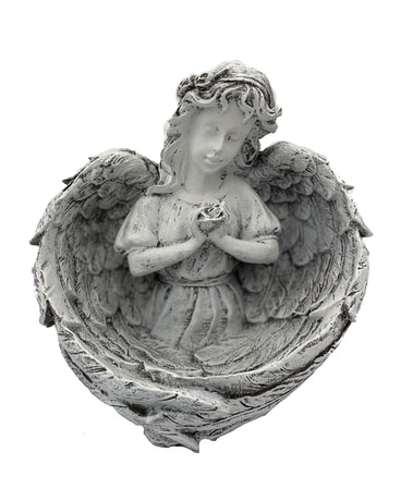 Angel with Wing Bowl Flower Arrangement