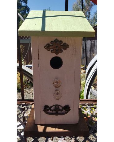 Birdhouse Flower Arrangement