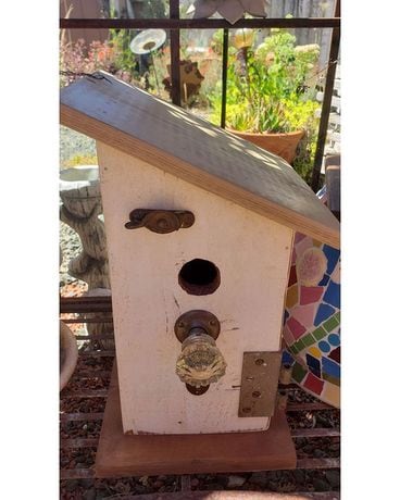 Birdhouse Flower Arrangement