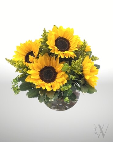 Bowl Full of Sunshine Flower Arrangement