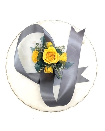 Ribbon Band Wrist Corsage With Bow Corsage