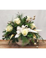 White Roses size,  inches height and  inches wide.