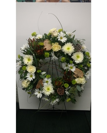 Rustic Wreath Flower Arrangement