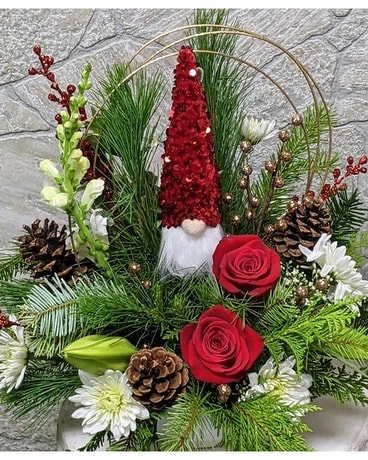 Gnome centerpiece Flower Arrangement
