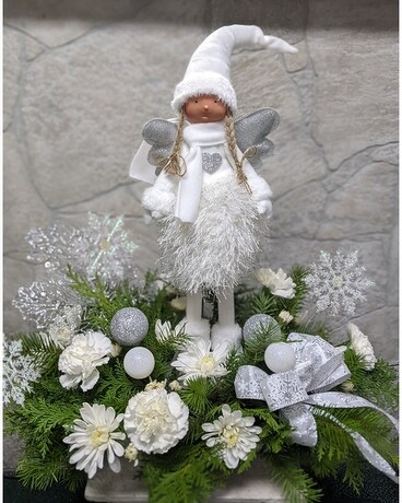 White Angel Flower Arrangement