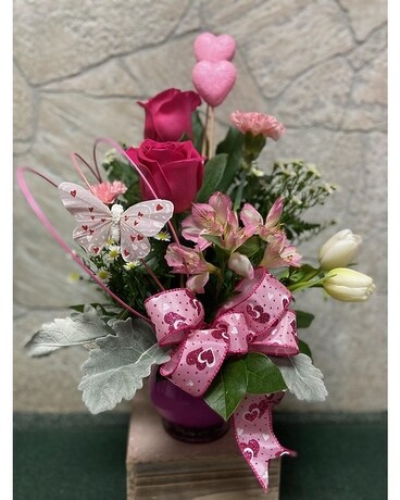 Stolen Heart Flower Arrangement