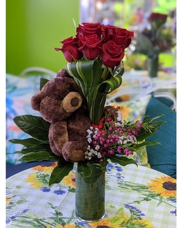 Beary Loved Flower Arrangement