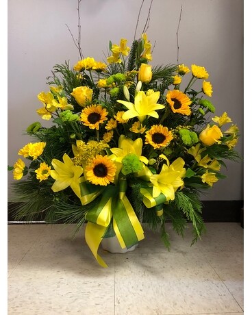 A Farmer's Paradise Flower Arrangement