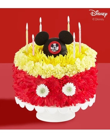 Disney Mickey Mouse Flower Cake Flower Arrangement