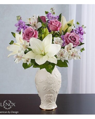 Loving Blooms Lavender & White Flower Arrangement