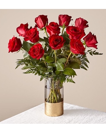 Lovebirds Red Rose Bouquet Flower Arrangement