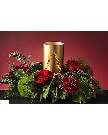 Through the Woods Centerpiece Flower Arrangement