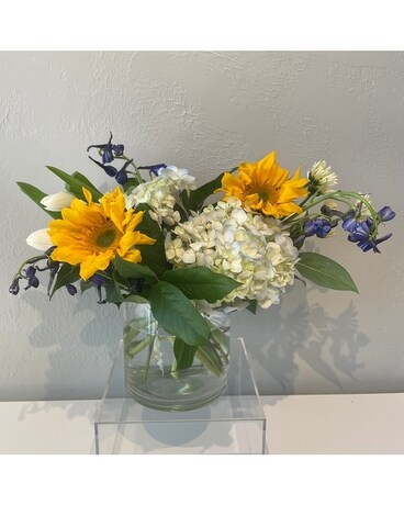 Florists Special - Blue and Green Flower Arrangement