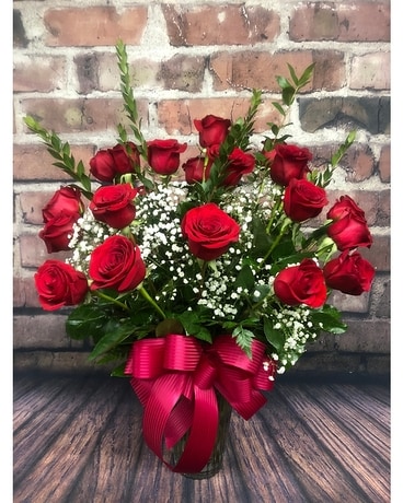 Two Dozen Premium Red Roses Flower Arrangement