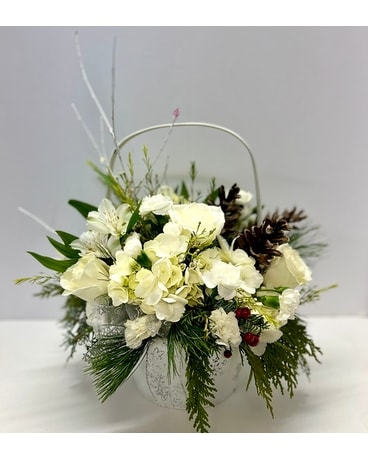 Snowy Days Flower Arrangement