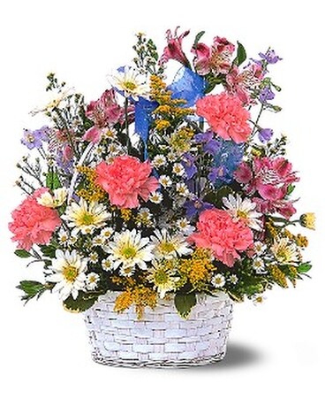 Jubilee Basket Flower Arrangement