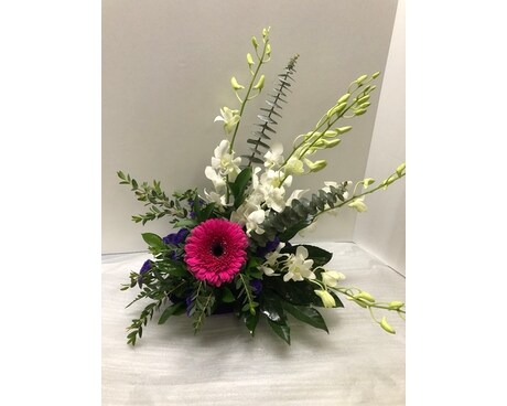 Burst Of Orchids Flower Arrangement