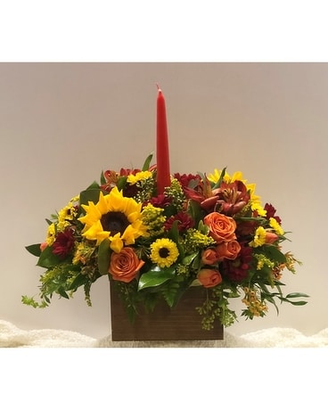 Family Gathering Box Flower Arrangement