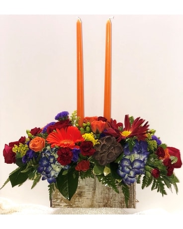 Birch Box Centerpiece Flower Arrangement