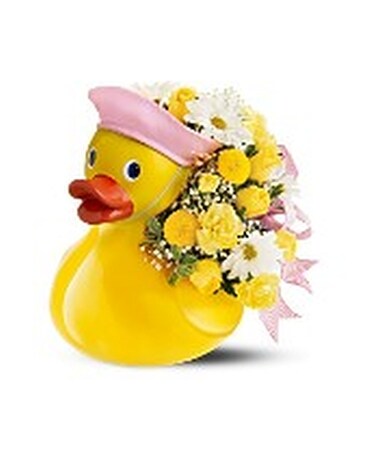 Teleflora's Just Ducky Bouquet - Girl Flower Arrangement